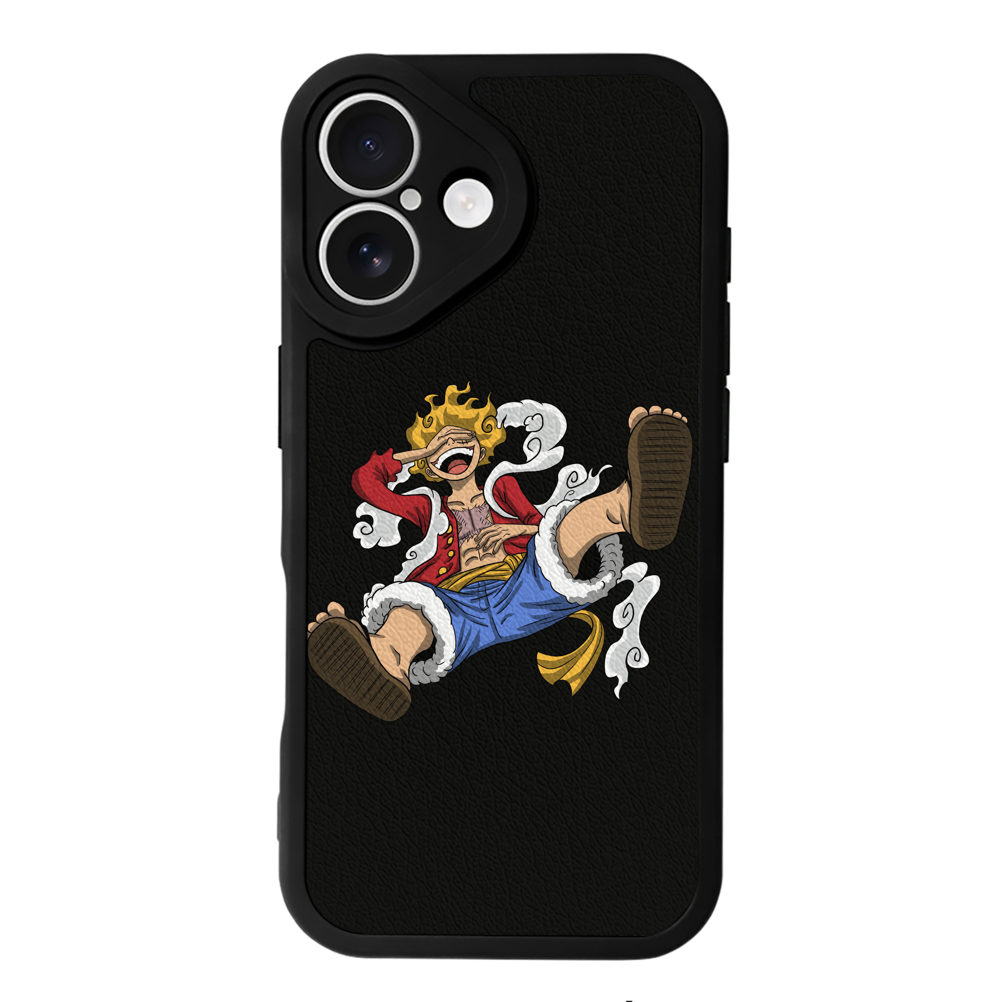 （画像用） ワンピース モンキー・D・ルフィ ONE PIECE Monkey D. Luffy 【iPhone 16シリーズ対応】シリコンスマホケース（レザー調） 材質：シリコン